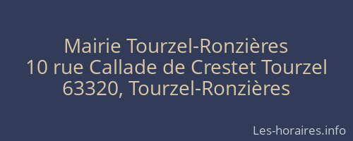 Mairie Tourzel-Ronzières