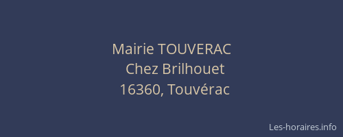 Mairie TOUVERAC