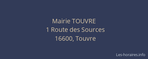 Mairie TOUVRE