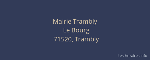 Mairie Trambly