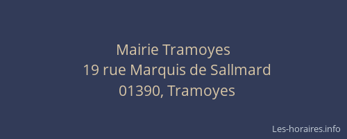 Mairie Tramoyes