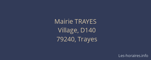 Mairie TRAYES