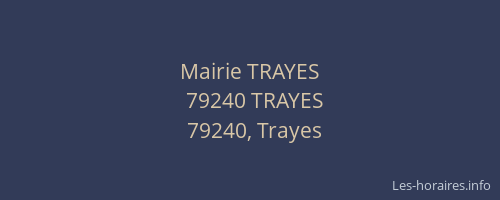Mairie TRAYES