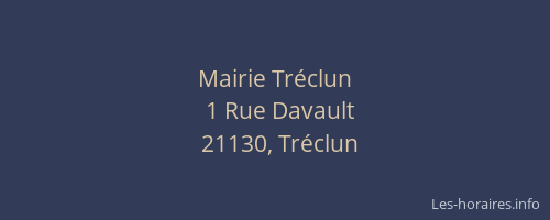 Mairie Tr&eacute;clun