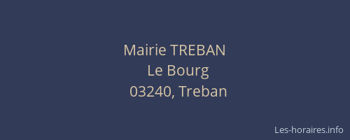 Mairie TREBAN