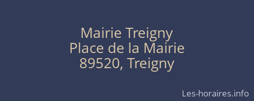 Mairie Treigny