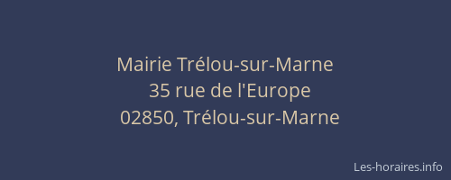 Mairie Trélou-sur-Marne