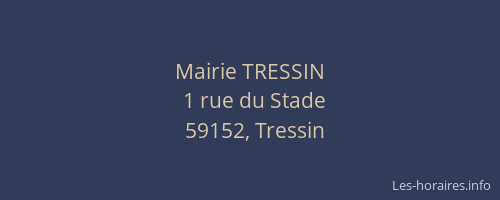 Mairie TRESSIN