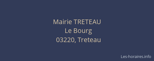 Mairie TRETEAU