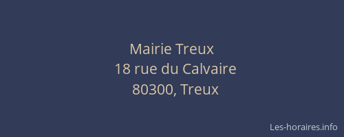 Mairie Treux