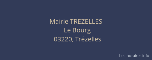 Mairie TREZELLES