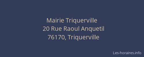 Mairie Triquerville