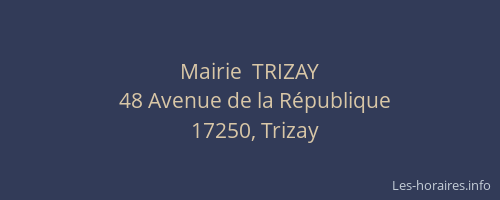 Mairie  TRIZAY