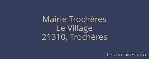 Mairie Trochères