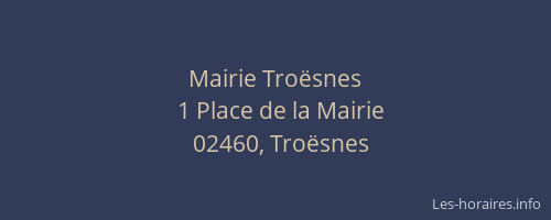 Mairie Troësnes