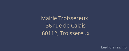Mairie Troissereux