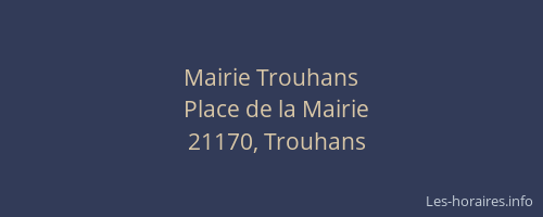 Mairie Trouhans