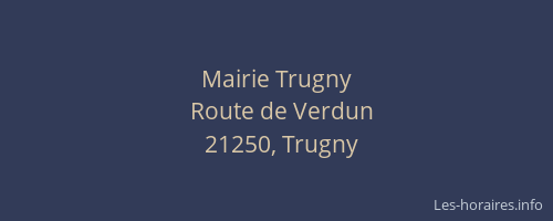 Mairie Trugny