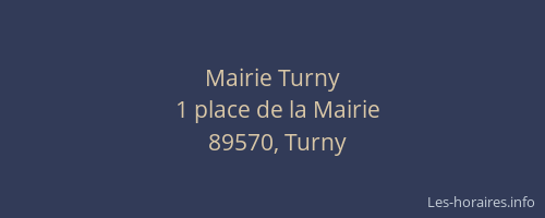 Mairie Turny