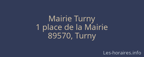 Mairie Turny