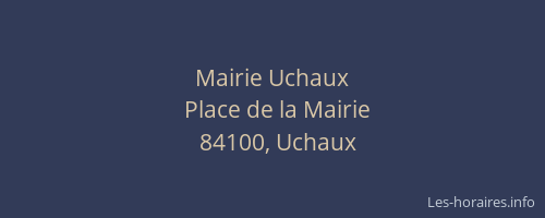 Mairie Uchaux