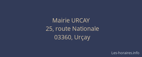 Mairie URCAY