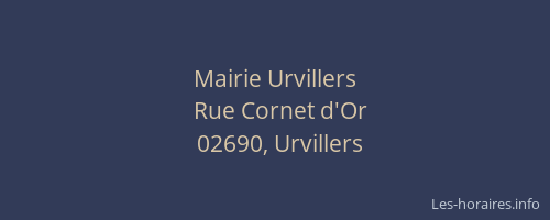 Mairie Urvillers