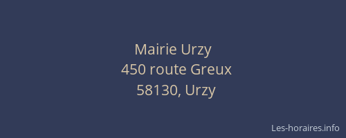 Mairie Urzy