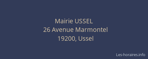 Mairie USSEL