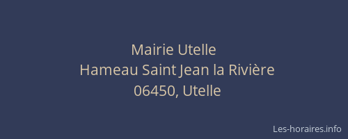 Mairie Utelle