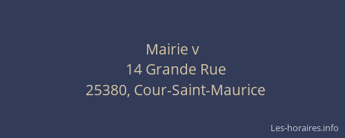 Mairie v