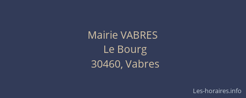 Mairie VABRES