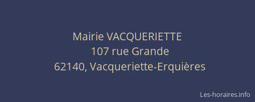 Mairie VACQUERIETTE