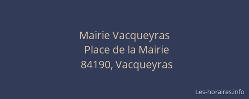 Mairie Vacqueyras