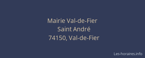 Mairie Val-de-Fier