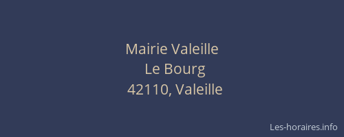 Mairie Valeille