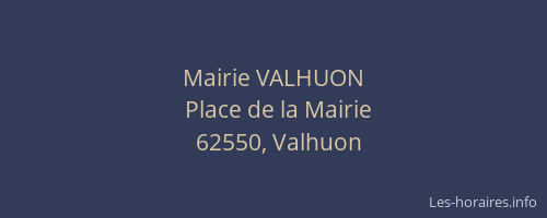 Mairie VALHUON