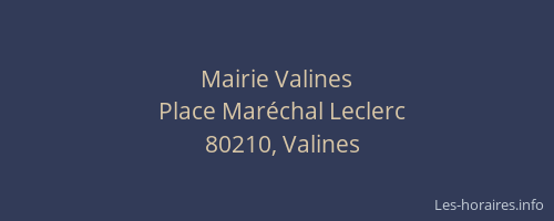 Mairie Valines