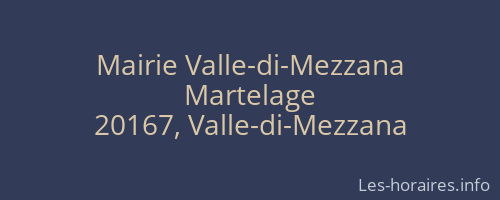 Mairie Valle-di-Mezzana