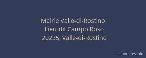 Mairie Valle-di-Rostino