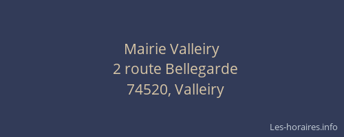 Mairie Valleiry