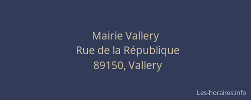Mairie Vallery