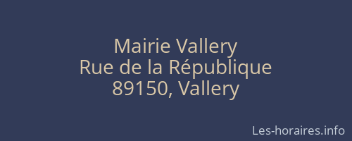 Mairie Vallery