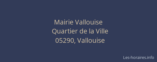Mairie Vallouise