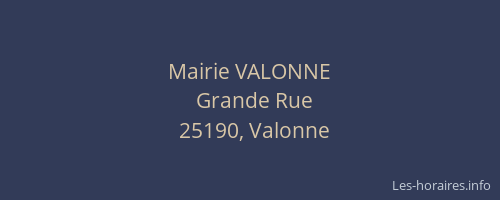 Mairie VALONNE