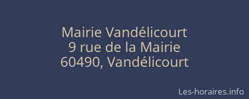 Mairie Vandélicourt