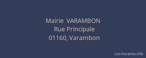 Mairie  VARAMBON