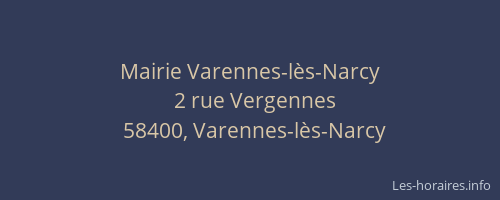 Mairie Varennes-l&egrave;s-Narcy