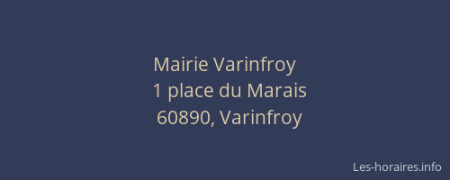 Mairie Varinfroy