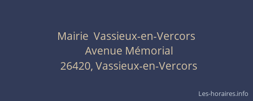 Mairie  Vassieux-en-Vercors